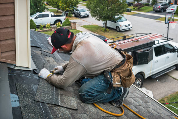 Professional Flat Roof Repair technician working in Mays, IN